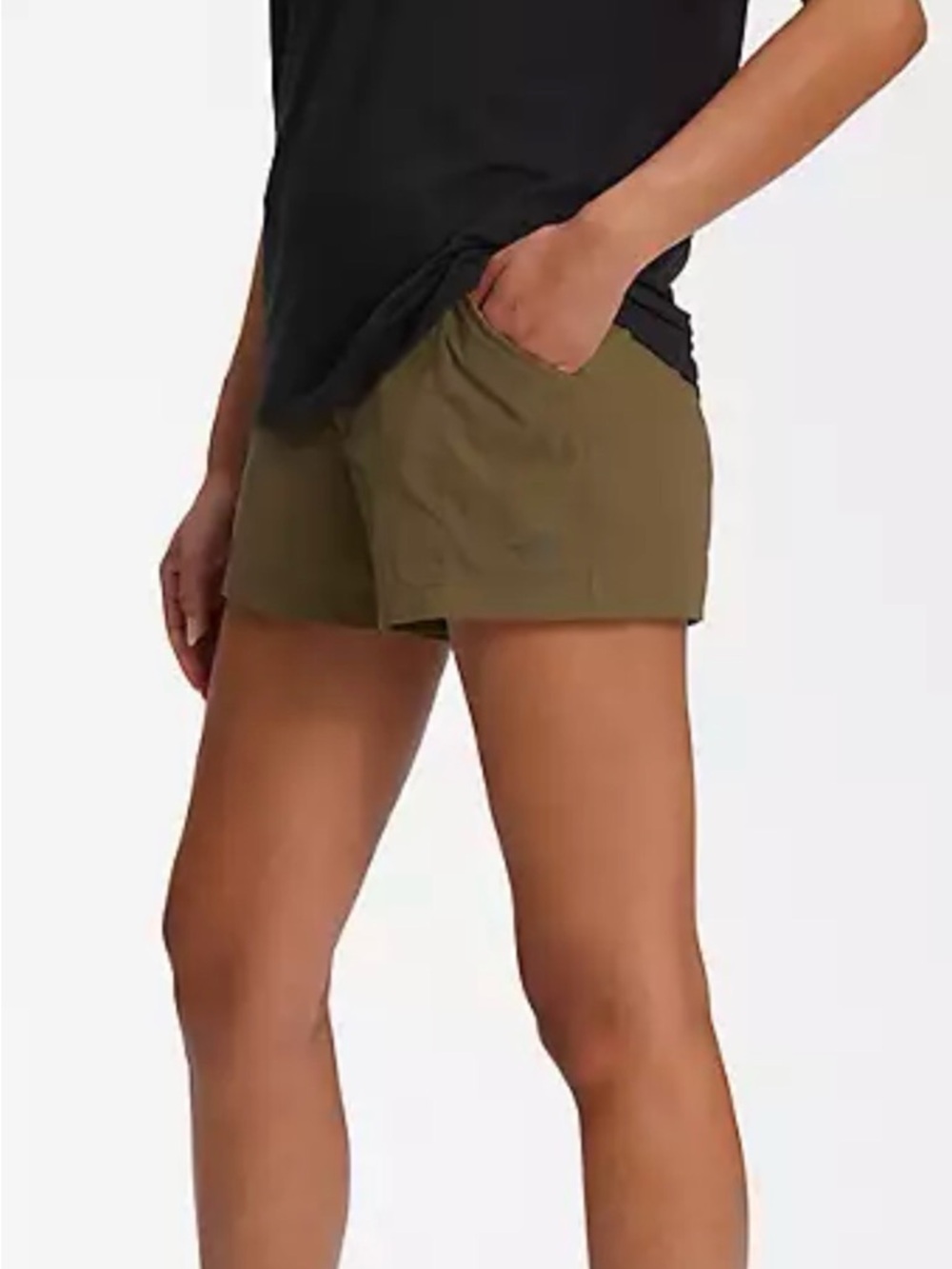 The North Face Olive Green Athletic Shorts for Women